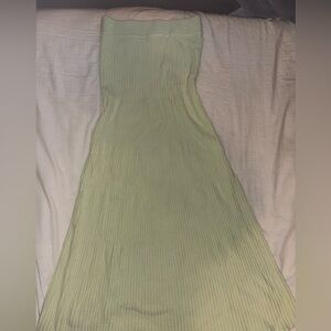 Free People Light Green A-Line Skirt